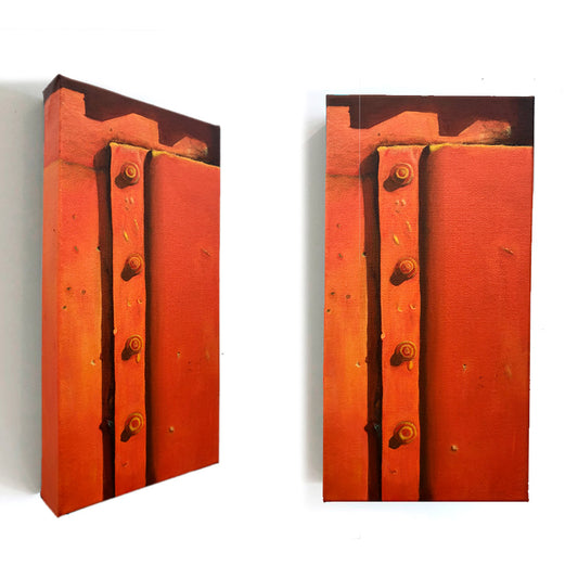 'Orange Tin Shed of Northshore' - 15x30cm