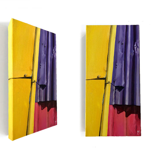 'TriColoured Shed of Northshore' - 15x30cm