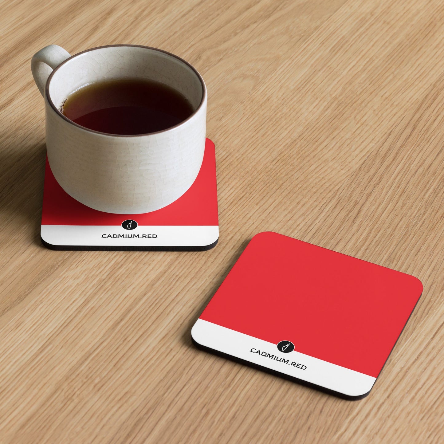 Cadmium Red Coaster Set (4)