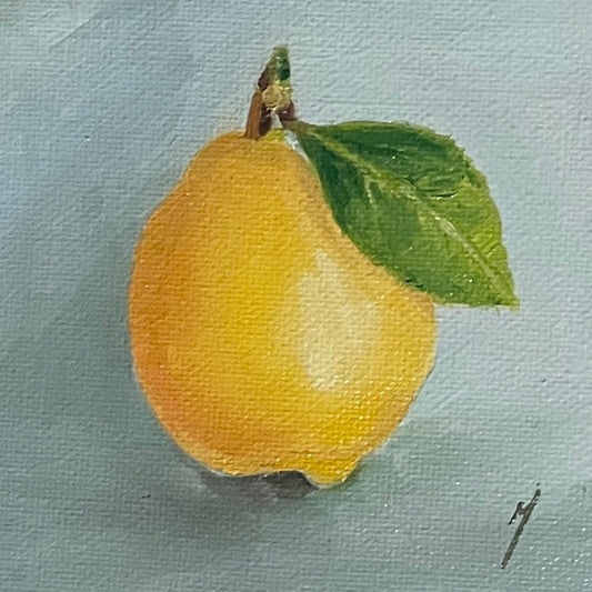 'Lone Lemon #1' - 5 x 5cm