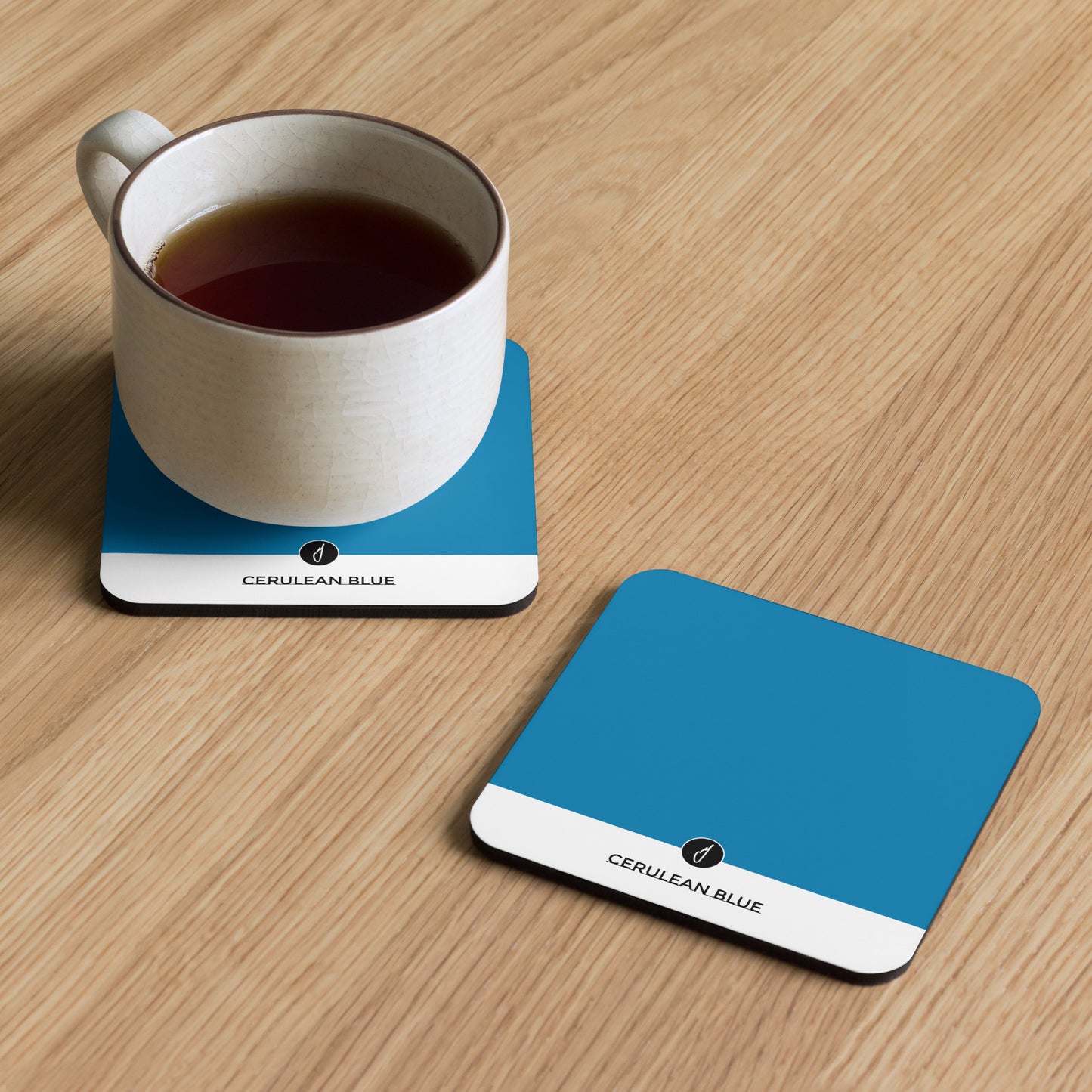 Cerulean Blue Coaster Set (4)