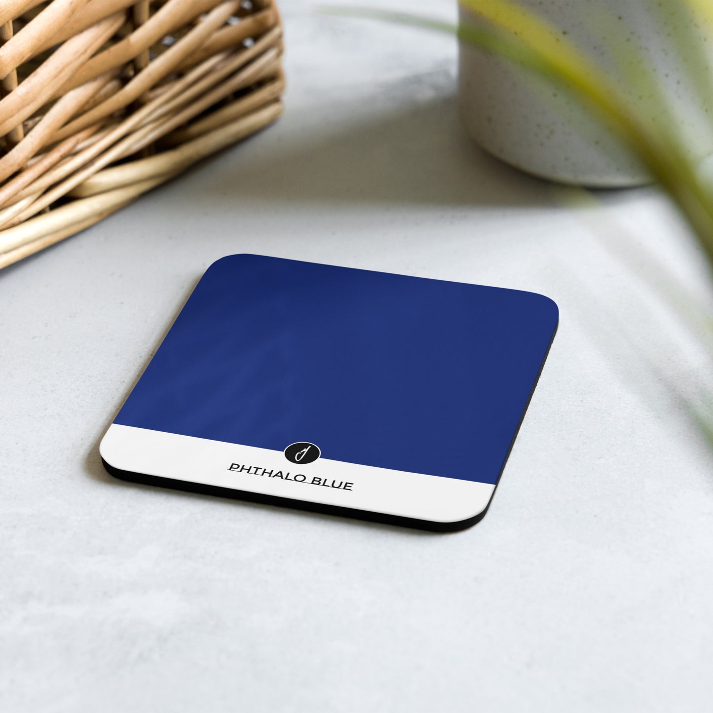 Phthalo Blue Coaster Set (4)